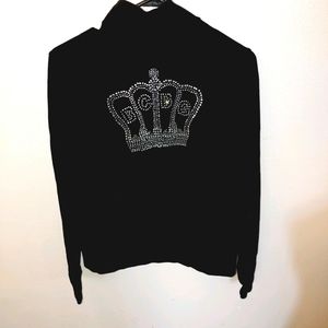 BCBG zip up hooded sweatshirt